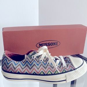 Missoni x Converse Low Top Iconic Zig-Zag Gym shoe Mens 4/ Woman’s 6.5